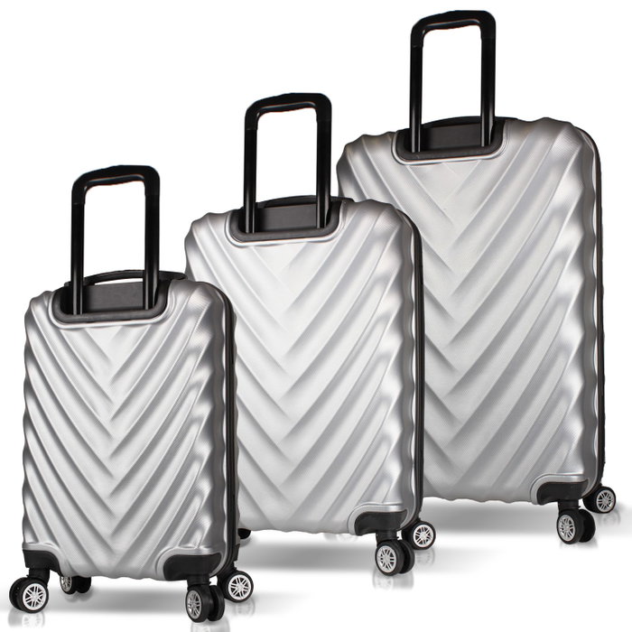 Zoozie Bags Juego de maletas de 3 piezas Gris